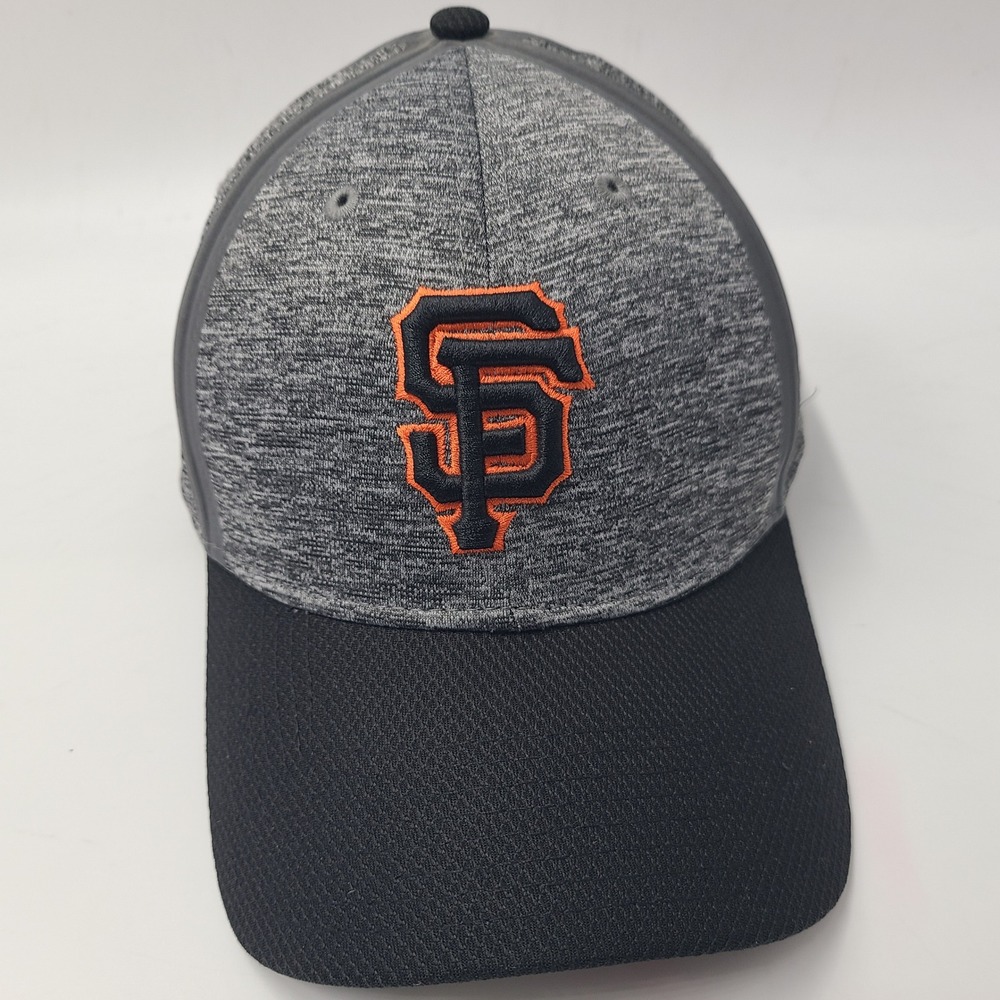 San Francisco Giants Hat Fitted L-XL New Era‎ 39Thirty Gray Black MLB Flex Men